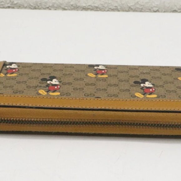 Gucci Disney GG Supreme Mickey Mouse Continental Long Wallet - Picture 11 of 15